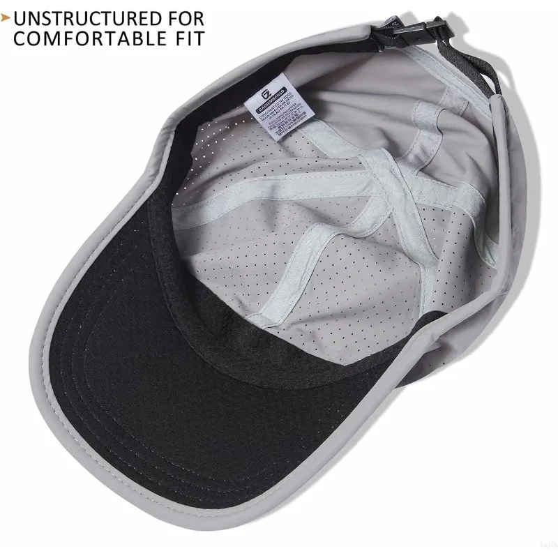 GADIEMKENSD Light-Thin Sport Caps Perforated Coll Hat Adult Sport Baseball Cap Quick Drying Hat Unisex Waterproof Breathable Cap