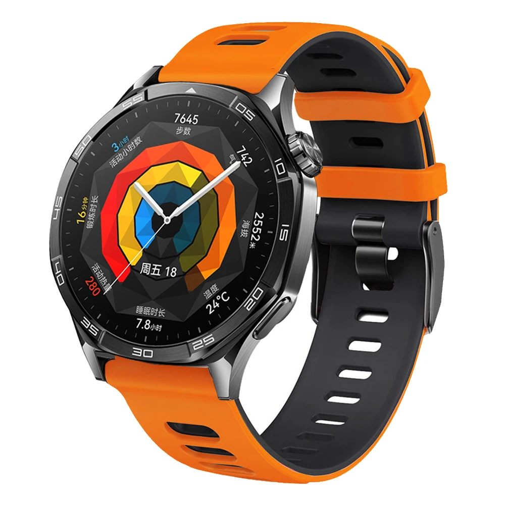 Ремешок 22 мм для Huawei Watch GT 5 GT5 Pro 46 мм, ремешок для умных часов Huawei GT4/GT3/GT2 GT 4/3/2 Pro, силиконовый браслет 46 мм Correa