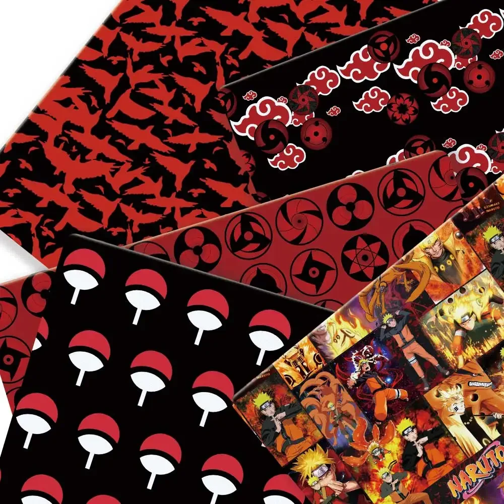 naruto Anime peripherals Fabric 140*50cm DIY Sewing Patchwork Quilting Baby Dress Printed Fabric Fabric Sewing Kids