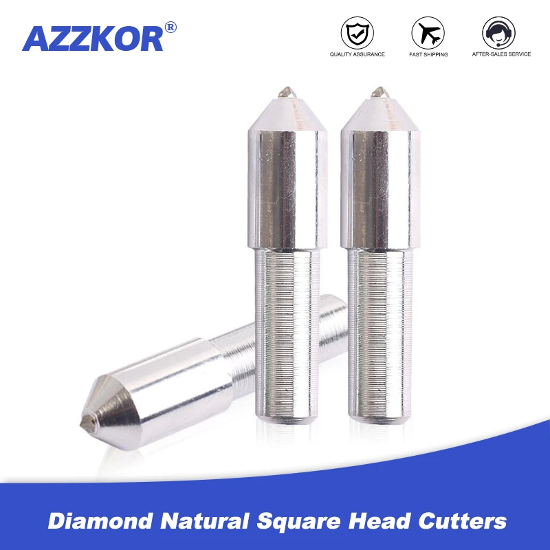 Bolígrafo de tocador de diamante Natural, cortadores de cabeza cuadrada para moler, rueda de disco, vestidor para trabajar la madera, herramientas