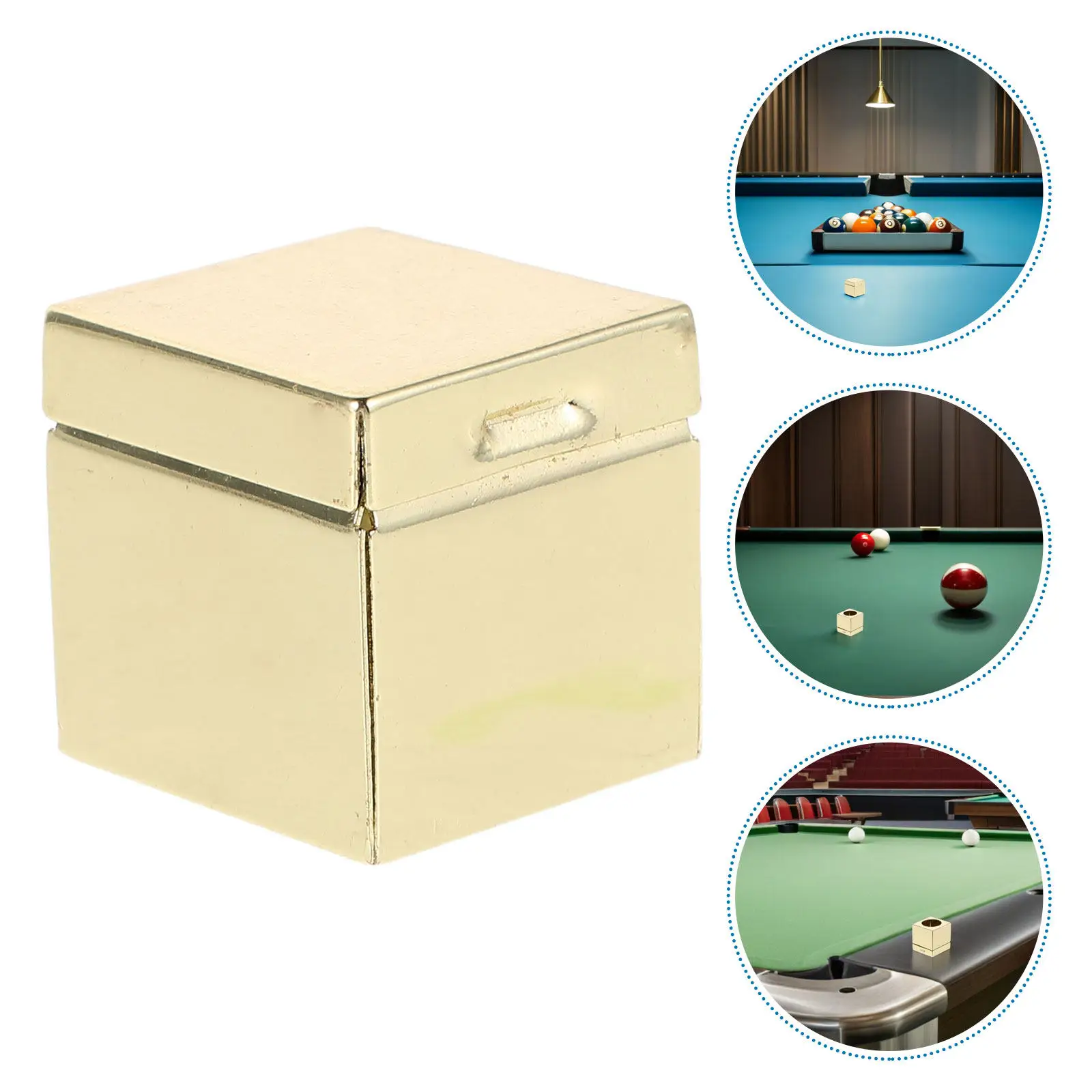 

Набор из 2-х компактных контейнеров для шоколадного порошка/мелка для бильярда, герметичные, портативные, аксессуар для бильярдных киев, для любителей снукера