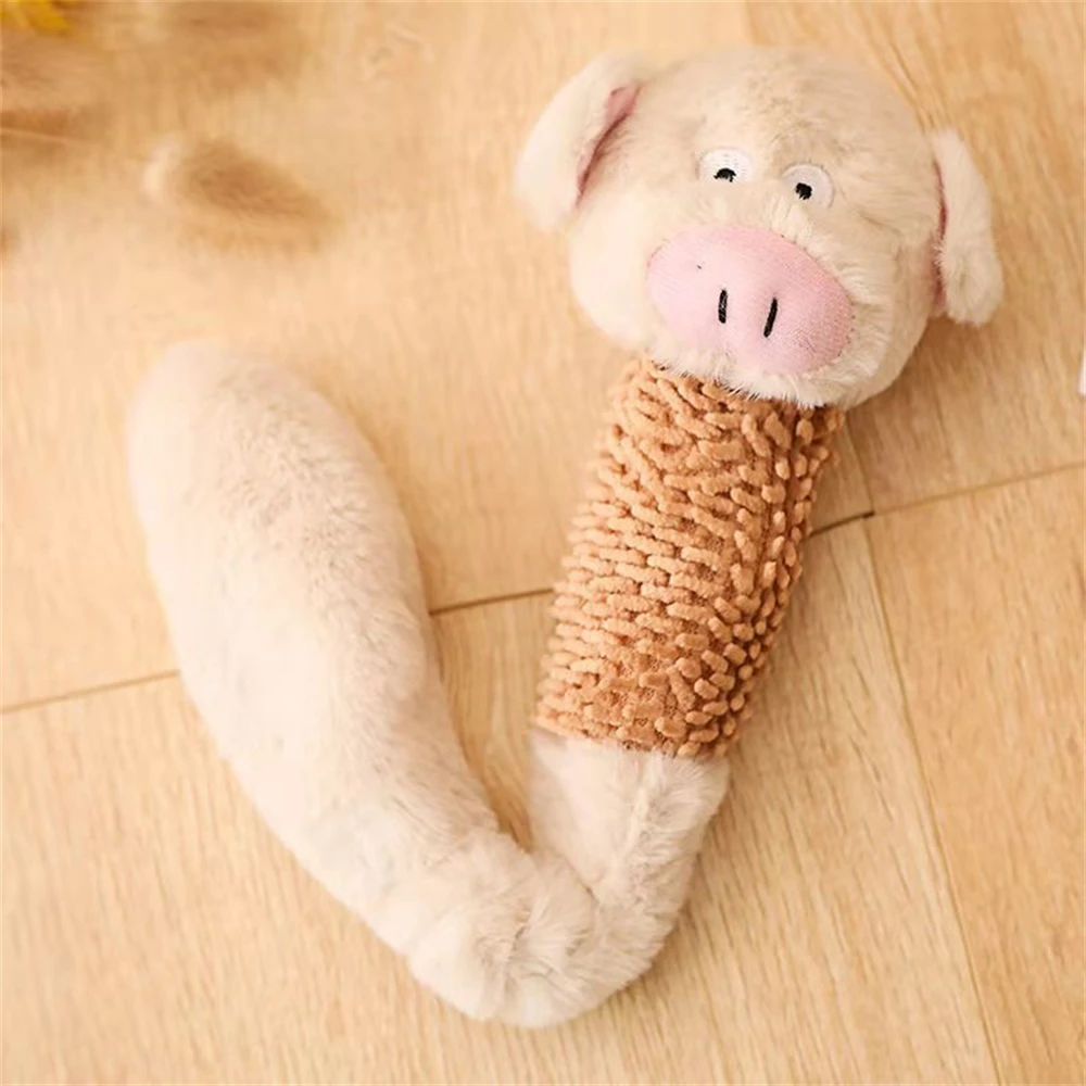 Plush Voice Puppet Bite-resistant Rope Knot Training Durable Dog Toys Molar Teeth Cleaner Prevent Tearing Molar Teeth Plush Toy
