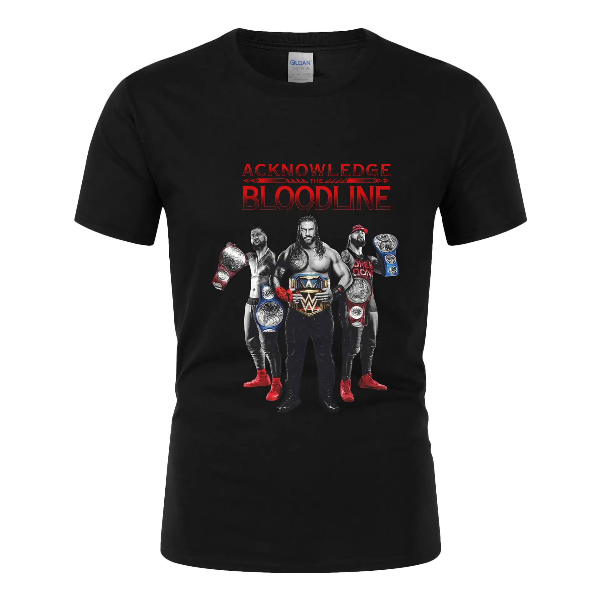 Summer Men's Wrestling lover Roman Reigns The Bloodline We The ONES round neck T Shirts Street fashion Sports Fashion Top