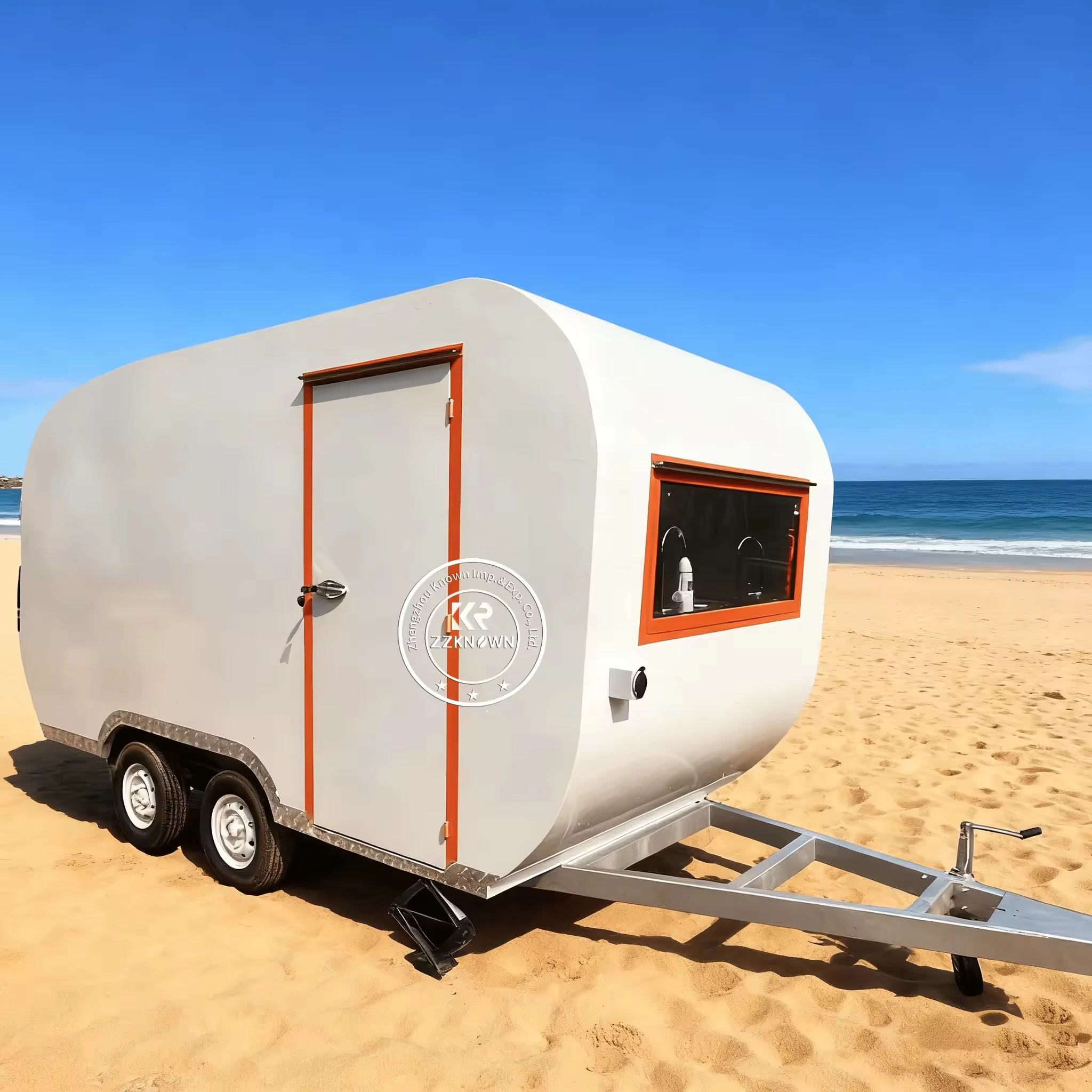 

Mobile Beverage Van Street Food Cart Ice Cream Coffee Truck Trailer Kitchen Shop