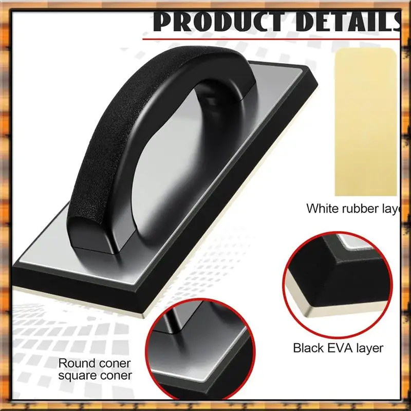 A78K新型タイルツールセット、スクエアこて1本、ゴム製グラウトフロート1本、グラウトスポンジ2本、壁床タイル張り、グラウト注入用