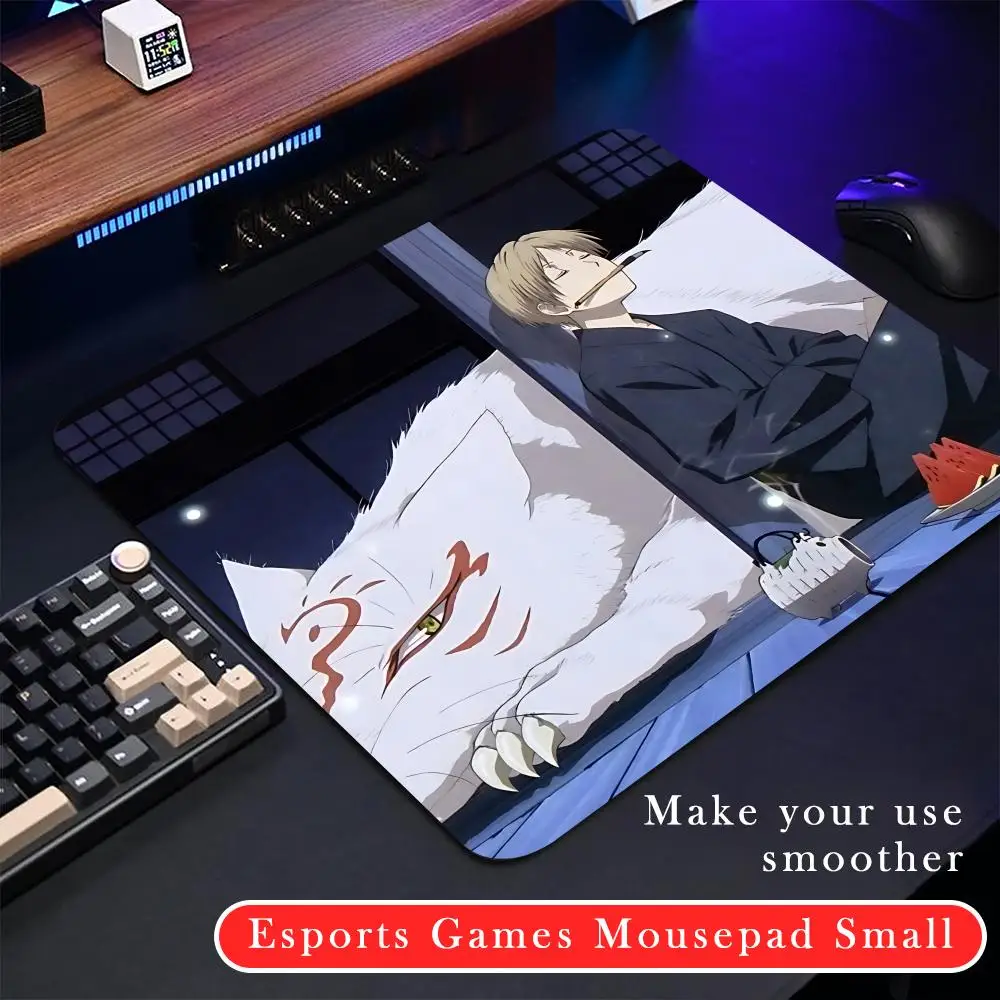 18-N-Natsume Book of friendS Mouse Pad Rubber Small mouse pad CSGOs desktop computer office keyboard e-sports ROGs game