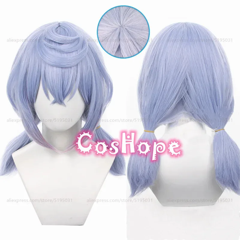 Fontaine Sigewinne Cosplay Wig 55cm Pre Styled Light Purple Wig Cosplay Anime Wigs Heat Resistant Synthetic Wigs
