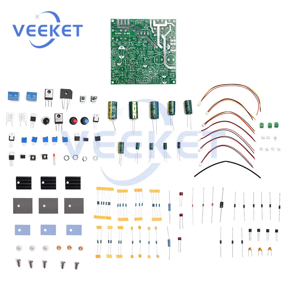 Voltage Regulator Constant Current Power Supply Board DIY Electronic Kits 0-30V Adjustable Power Supply For Learning Experiment