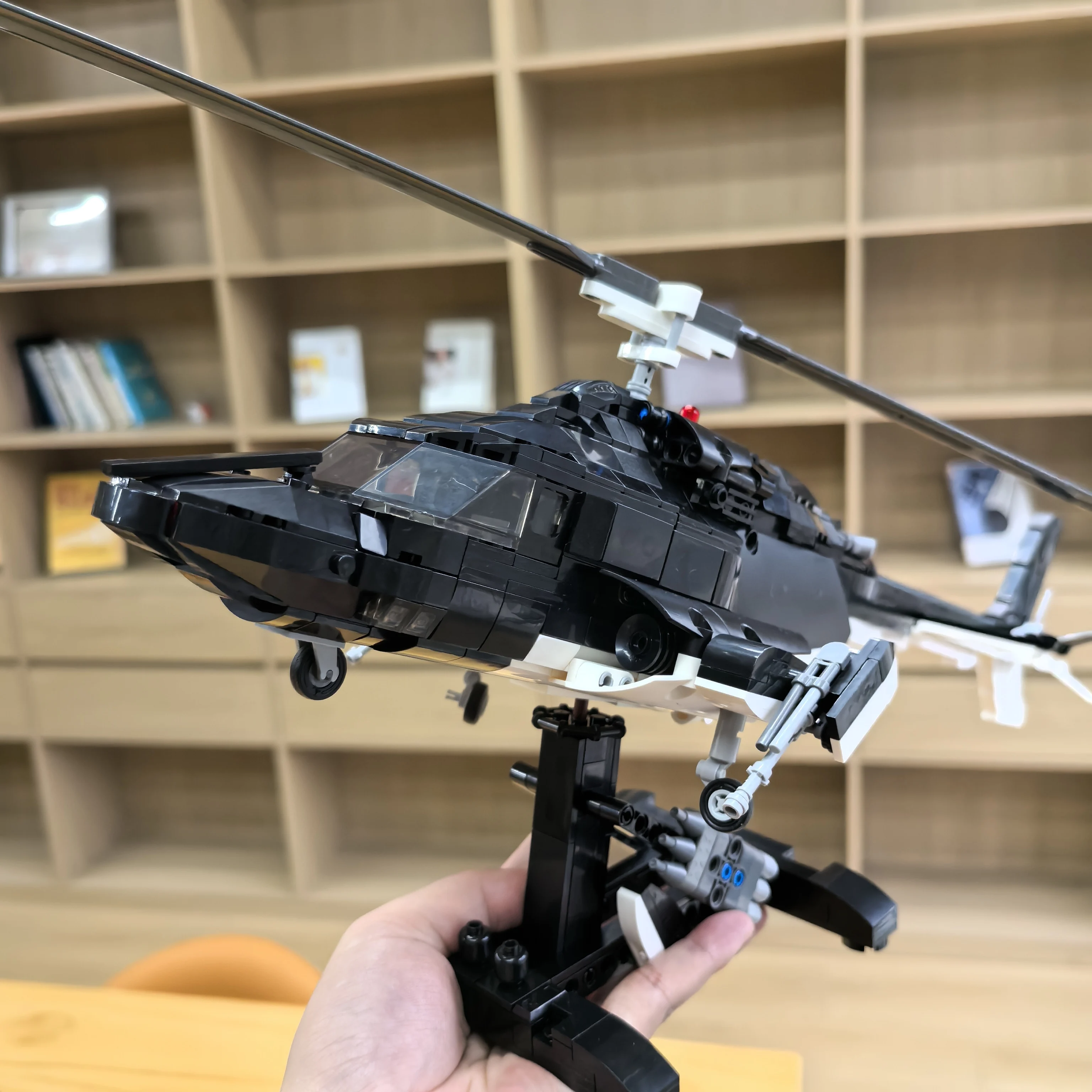 

1039 шт. Airwolf Bell 222 Вертолет специального назначения на заказ Moc Модель Технология Кирпичи DlY Сборка Самолет Игрушки для детей