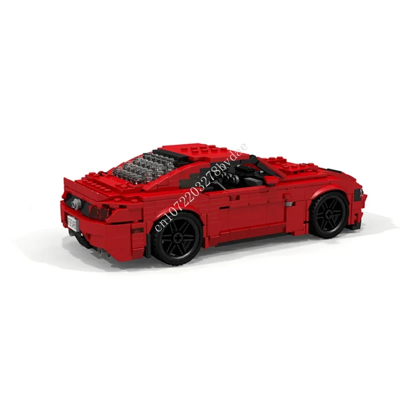 قوالب بناء نموذج MOC-Super Sportscar للأطفال ، أبطال السرعة ، محرك 3V8 ، GT ، الطوب ، DIY ، التجميع الإبداعي ، اللعب ، الهدايا ،