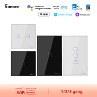 Sonoff WiFi Smart Wall Switch ESP32 TX Series T3/T2/T1/T0 1/2/3 Way RF433 Ewelink Alexa Smartthings Google Yandex Alice Ifttt