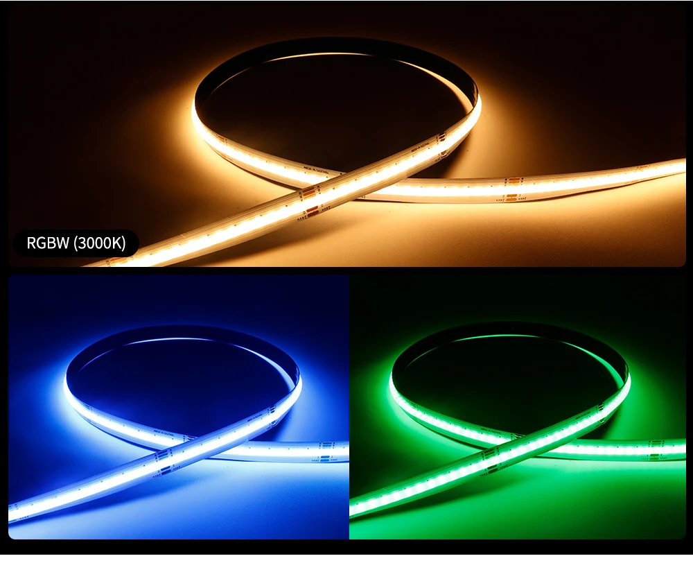 DC24V COB LED Strip Light WS2814 784Leds/m Addressable IC RGBW RGBNW RGBWW Flexible Dream Colors FOB COB Tape RA90