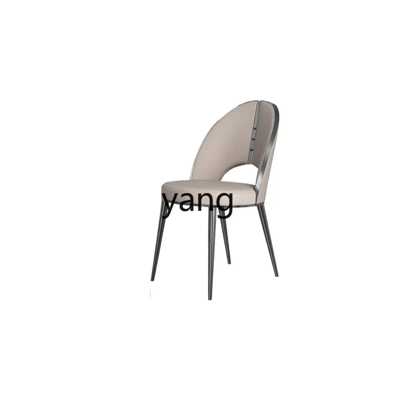 

LH Villa Large Flat Floor Household Creative Upscale Soft Bag Dining Chair with Backrest