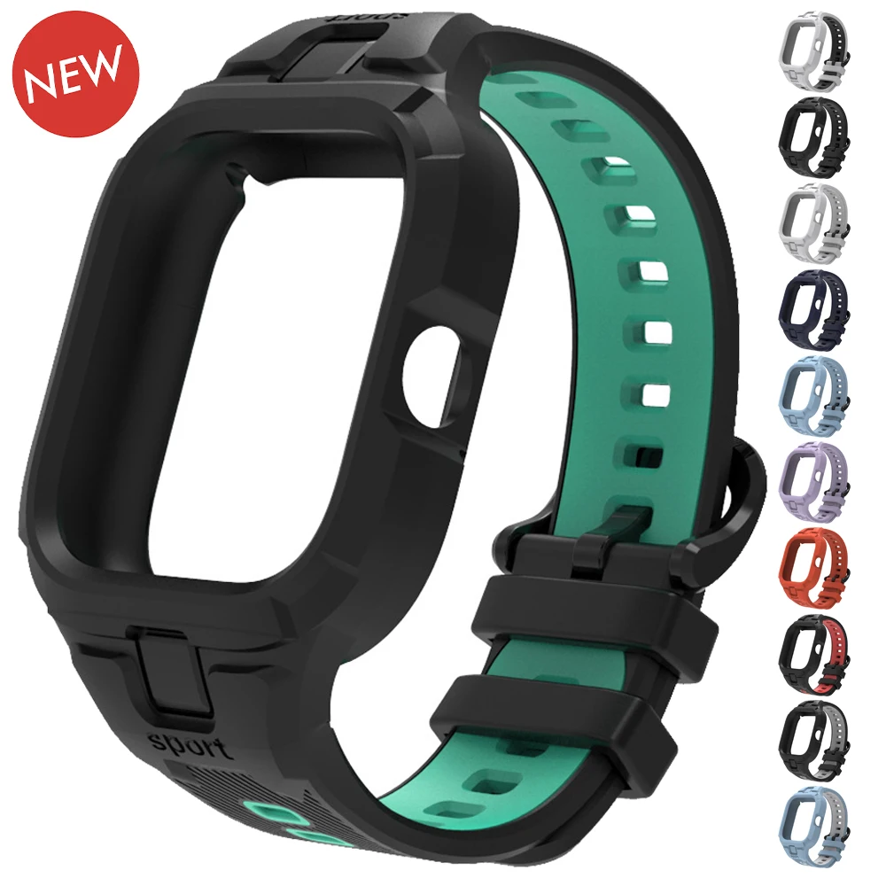 

TPU Silicone Case+Strap for Redmi Watch 4 Strap Bracelet for Mi Watch 4 Rubber Correa Watch Replacement Sports Accessories Kit