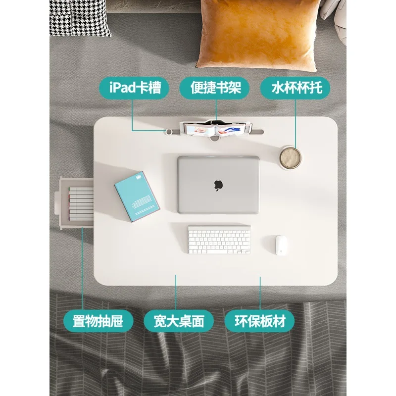 Adjustable Folding Bed Table Laptop Stand for Dormitory Student Study Reading Breakfast