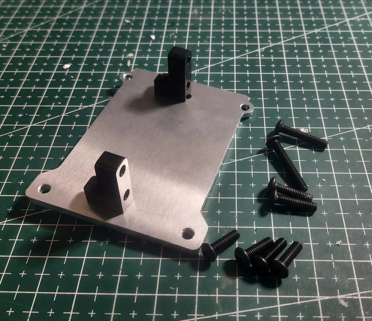 Aluminum Front‑Mount Servo Mount Bracket Set For Tamiya CC01 1/10 RC Crawler Chassis Steering Upgrade Parts