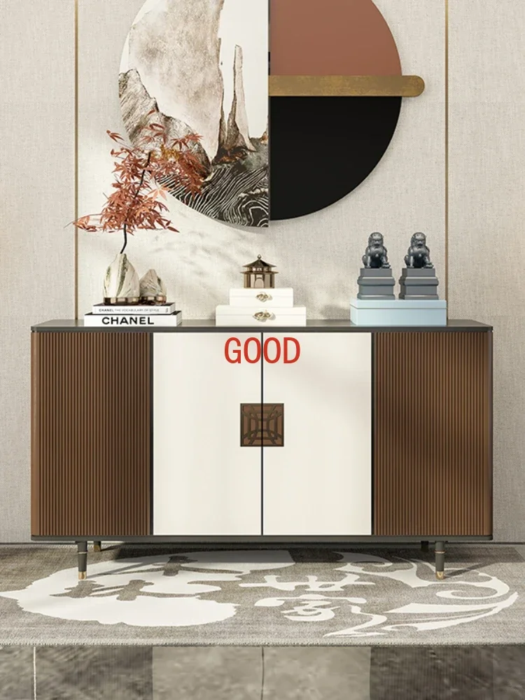 ~Entrance Cabinet Hallway New Chinese Modern Style Home Curio Cabinet Sideboard Cabinet a Long Narrow Table Side View Table