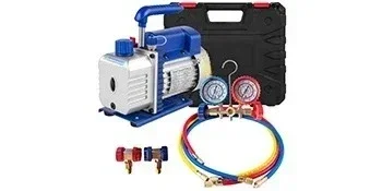 Vakuumpumpe | Sihao Vakuumpumpe mit Manometern für Kältemittel, HVAC, Kühlung, Vakuumverpackung, Klimaanlagen und Autowartung 1,8-4,8CFM – Detail 18