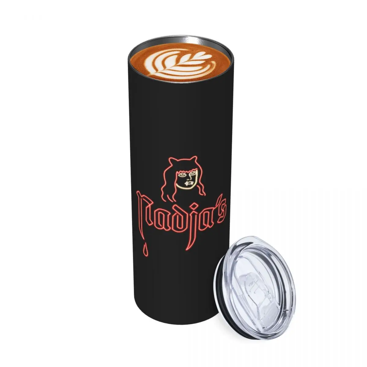 WWDITS Nadja's Neon Stainless Steel Tumbler Vacuum Insulated Mugs Thermal Cold Cups Straw With Lid 20oz