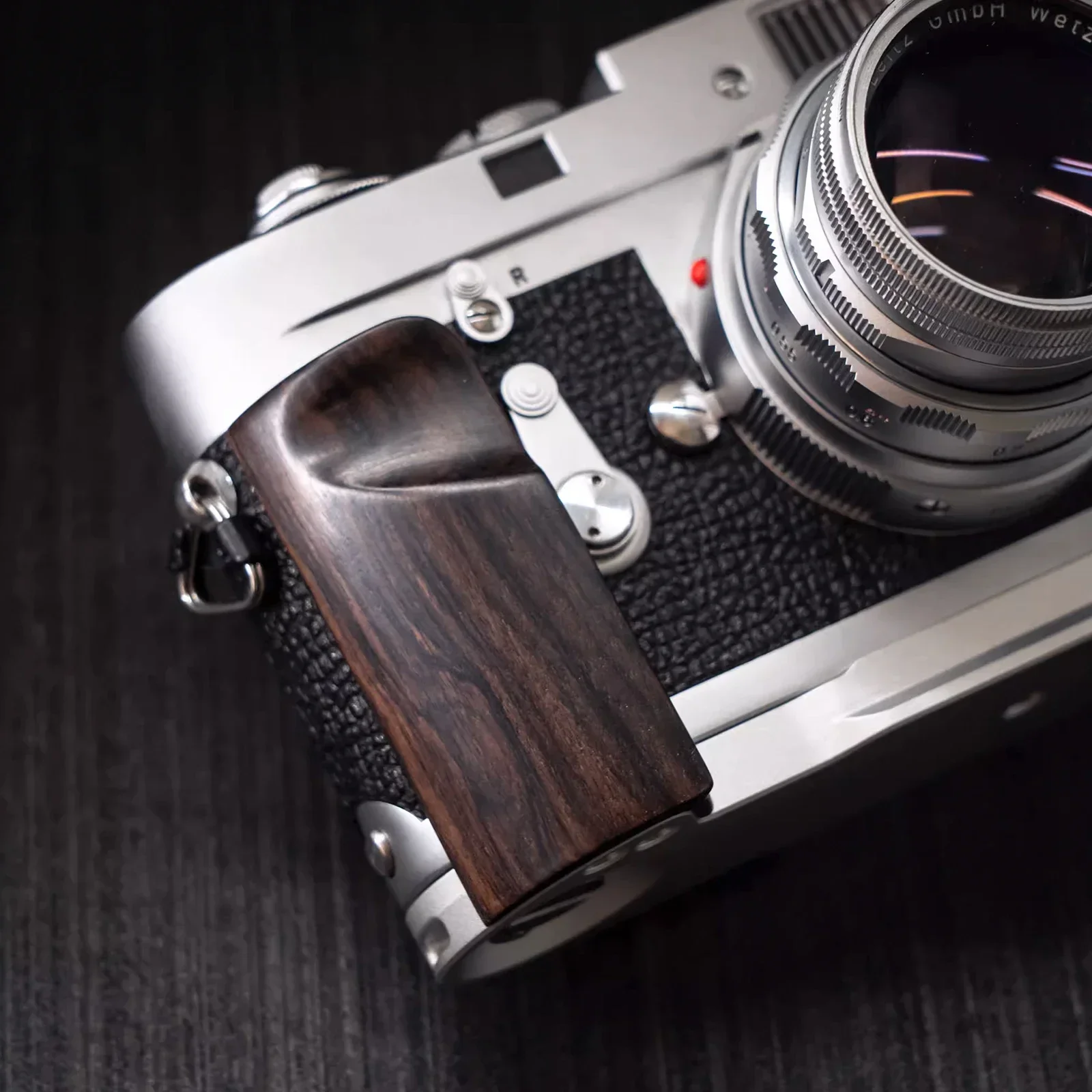 Wooden L Handgrip For Leica M2 M3 M4 M6 M7 M4P MP MD MD2 MA Camera with  Aluminum Alloy base support Quick installation system