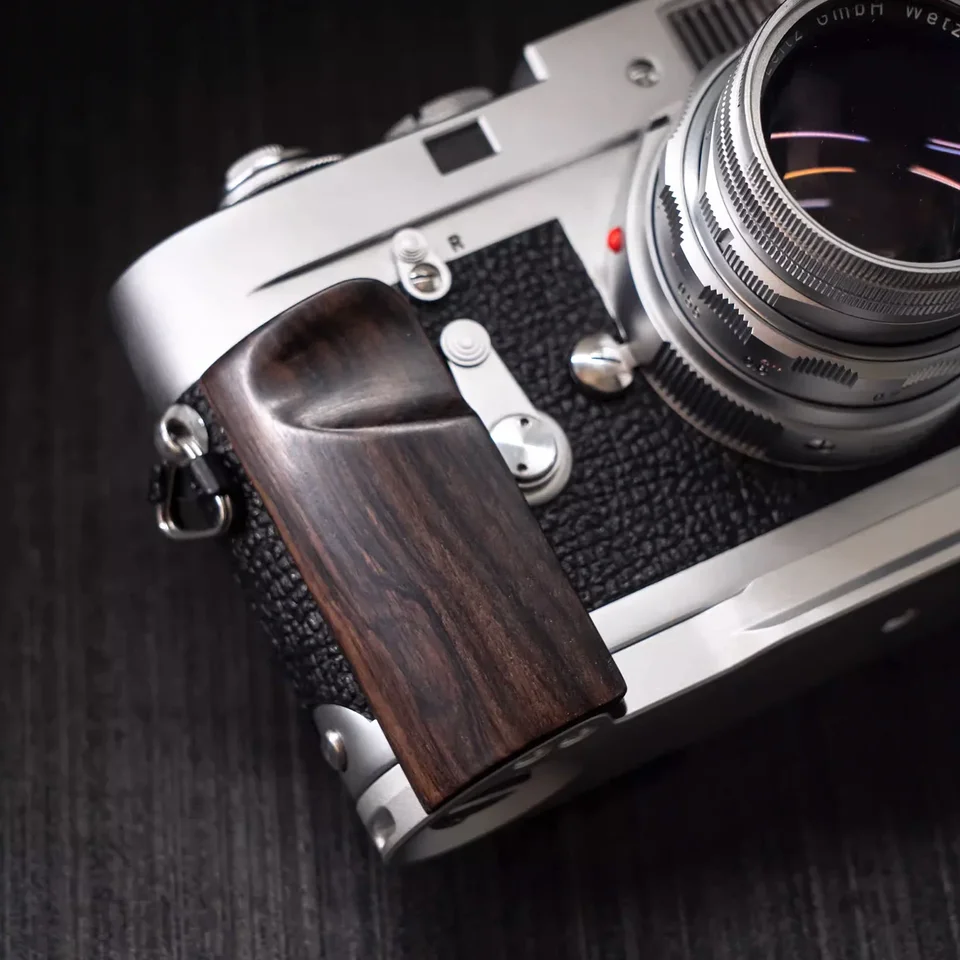 Wooden L Handgrip For Leica M2 M3 M4 M6 M7 M4P MP MD MD2 MA Camera
