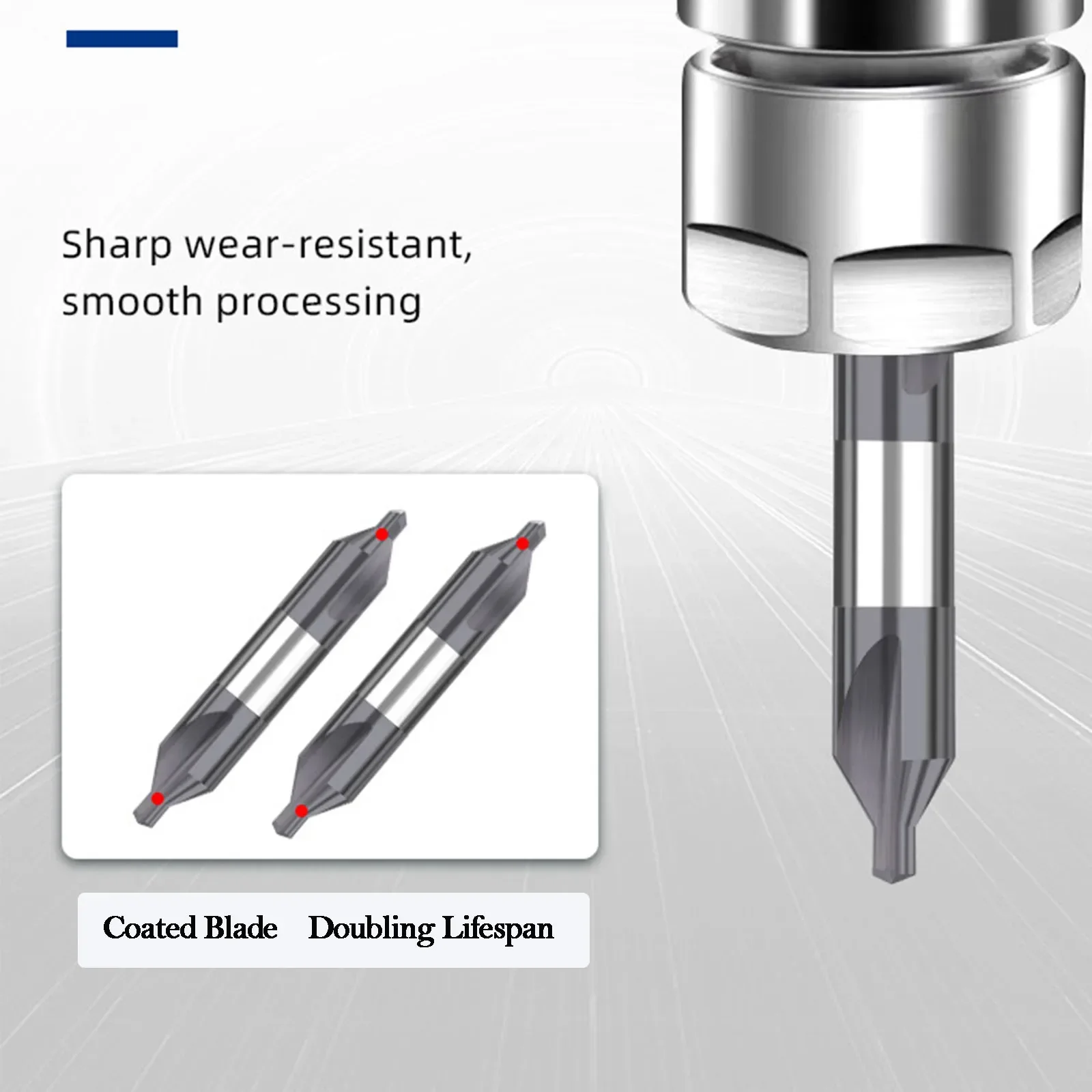 HRC58° 1mm-5mm Carbide Center Drill Bits Nano Coated Metal Processing Tool Spot Drill 1mm 1.5mm 3mm 3.5mm 4mm 5mm Tungsten Steel