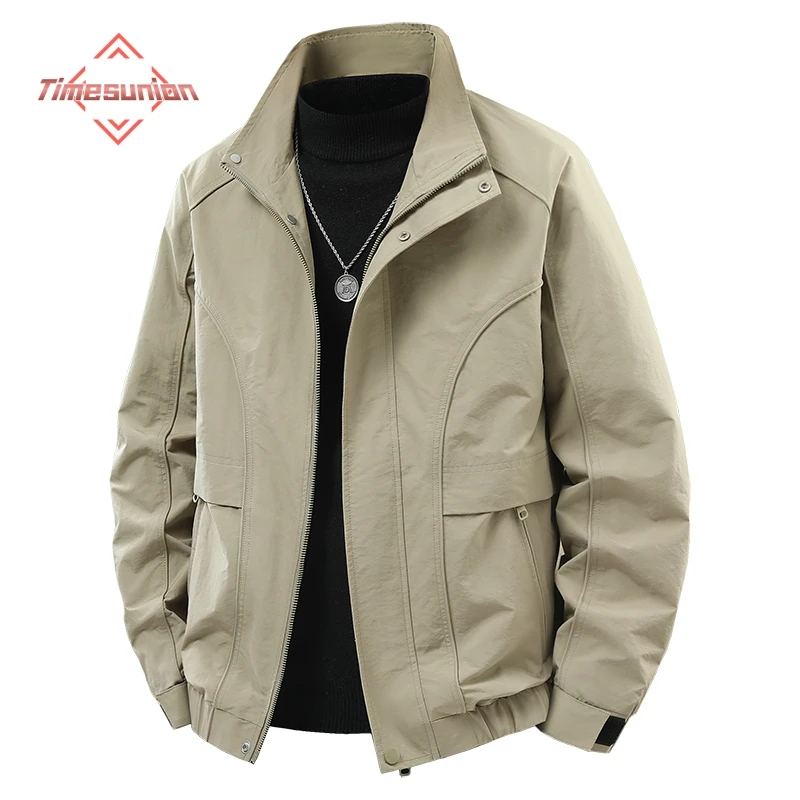 

Casual Workwear Jackets for Man Spring Autumn Stand Collar Leisure Top 2025 New Versatile Men's Windbreaker