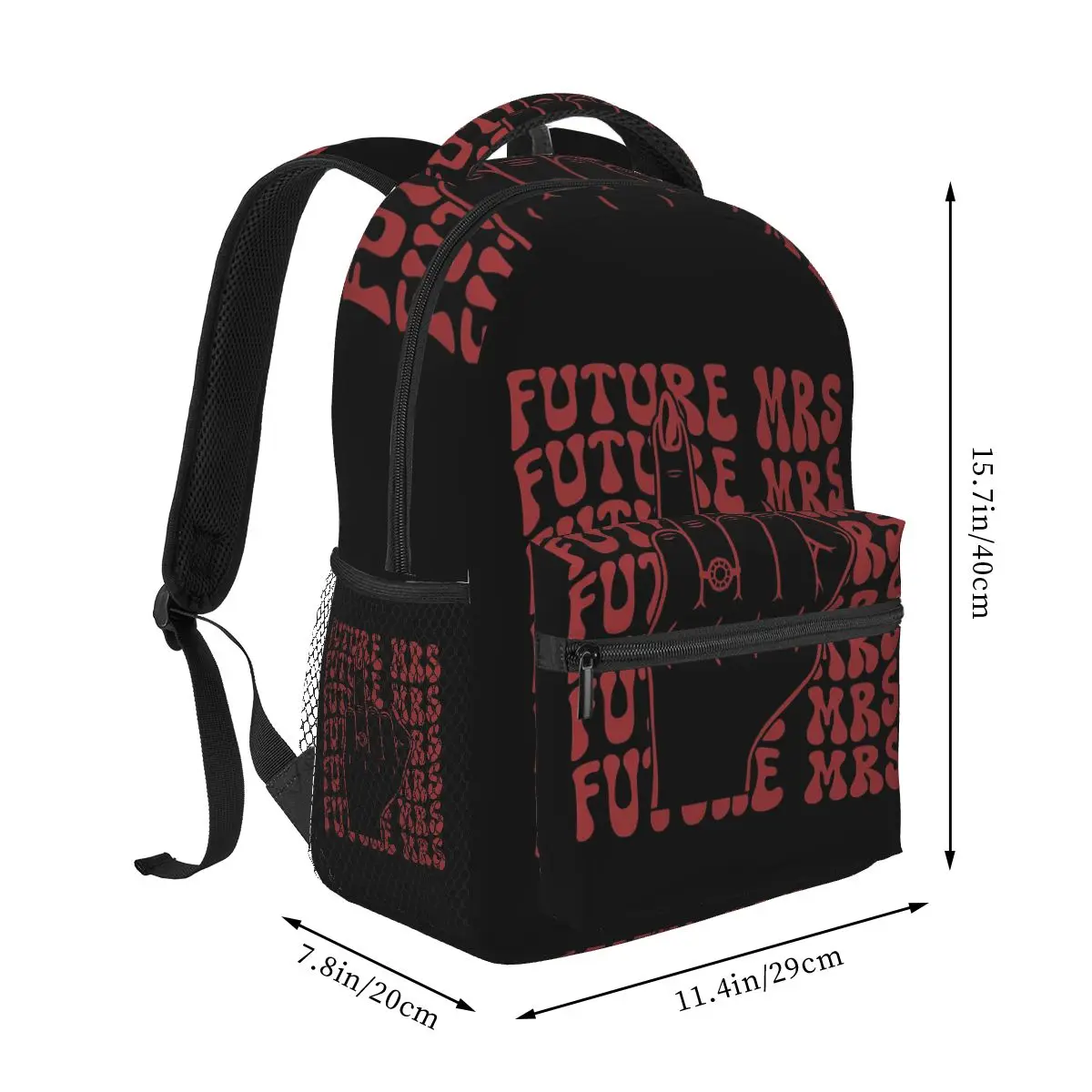 Future Team Bride Squad Bachelorette Party Single Farewell Ring Finger Bridal Wedding Backpack Daypack BookBag Bag Shoulder Bags