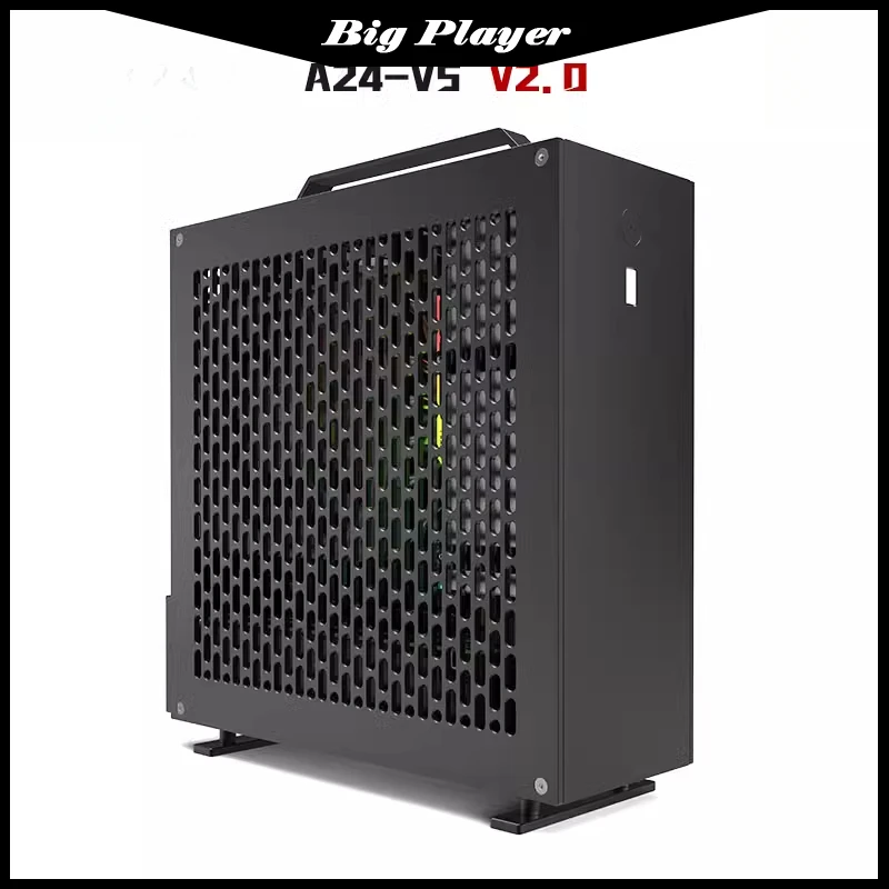 

Lzmod Mini A24-V5 2.0 Dual Slot Independent Display 1U Power Supply ITX Chassis Double-sided Chamfer