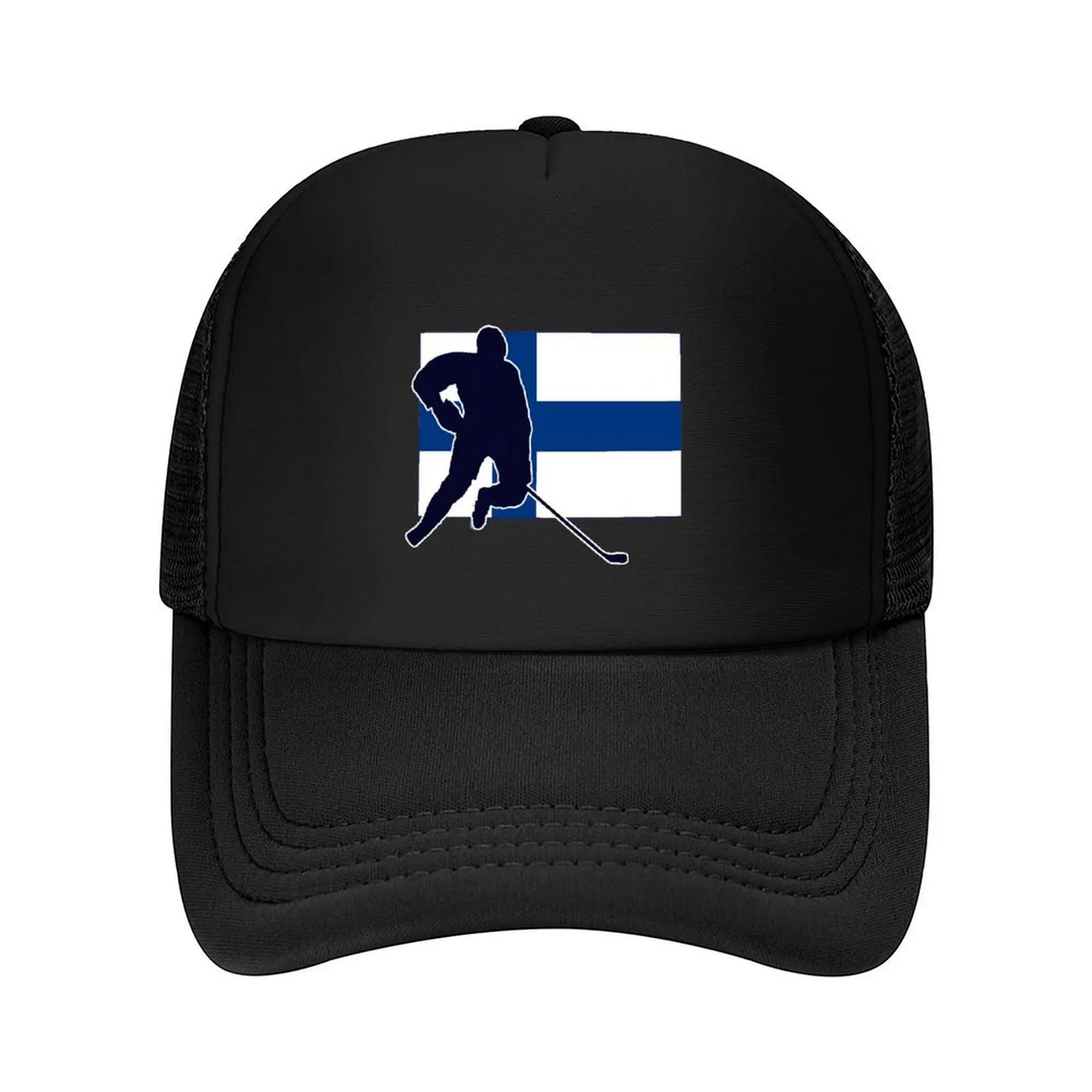 

Finland National Hockey Flag Baseball Cap Sunhat Sports Cap tactical cap Hat Man Luxury Female Men's