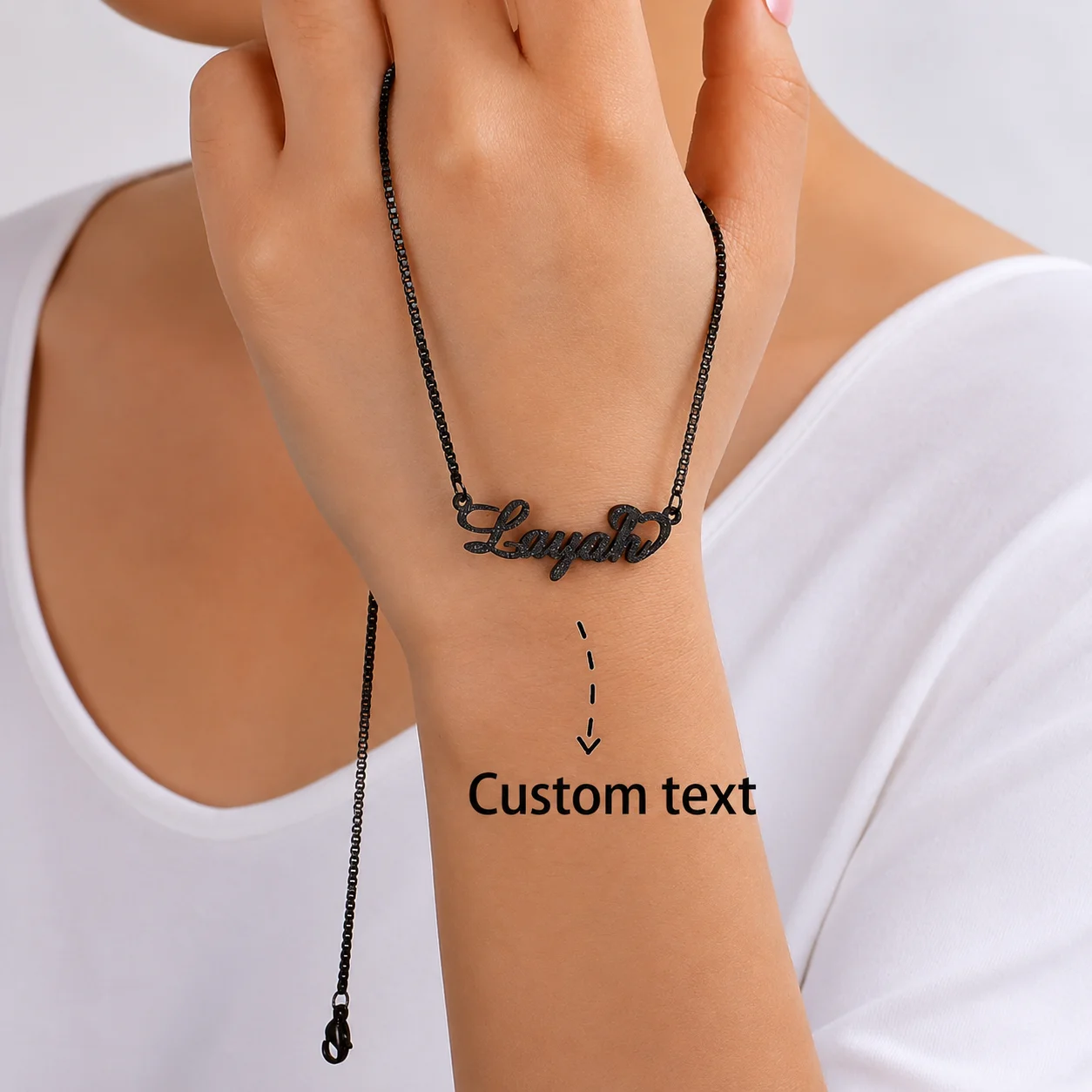Custom Shiny Frosted Name Neck - Personalized Name Box review and price