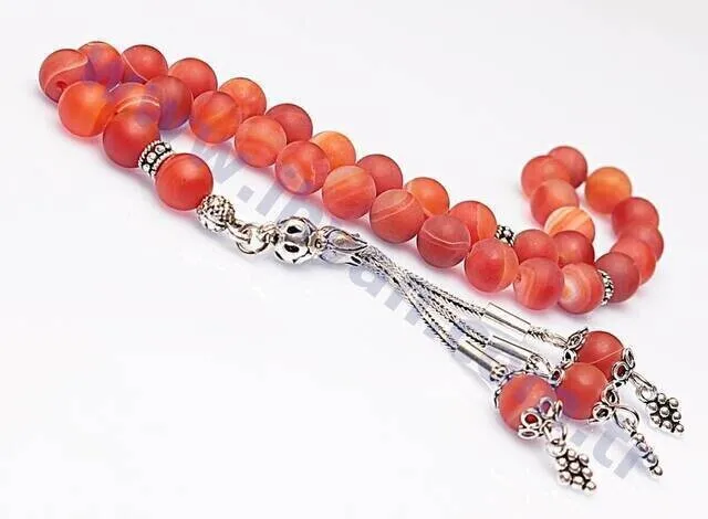 IQRAH Agate Stone Rosary (925 carat Silver)