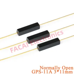 5pcs 3*11 GPS-11A Reed Switch Sensor 3x11mm Reed switch Magnetic Switch Normally Open NO