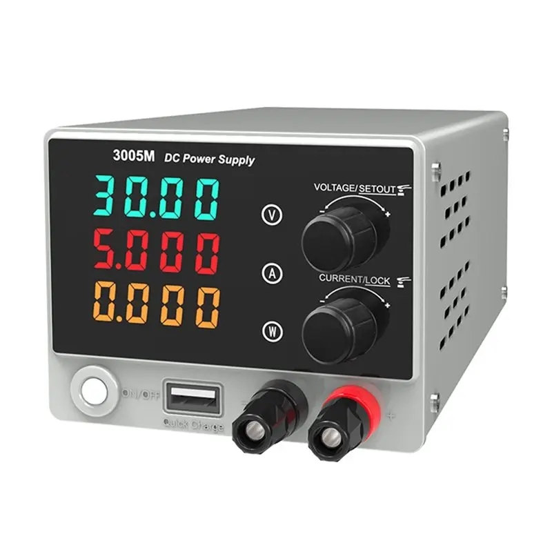 ABWP-DC Power Supply Laboratory Adjustable Voltage Regulator 30V 5A Bench Switching Power Supply Preset Current On/OFF