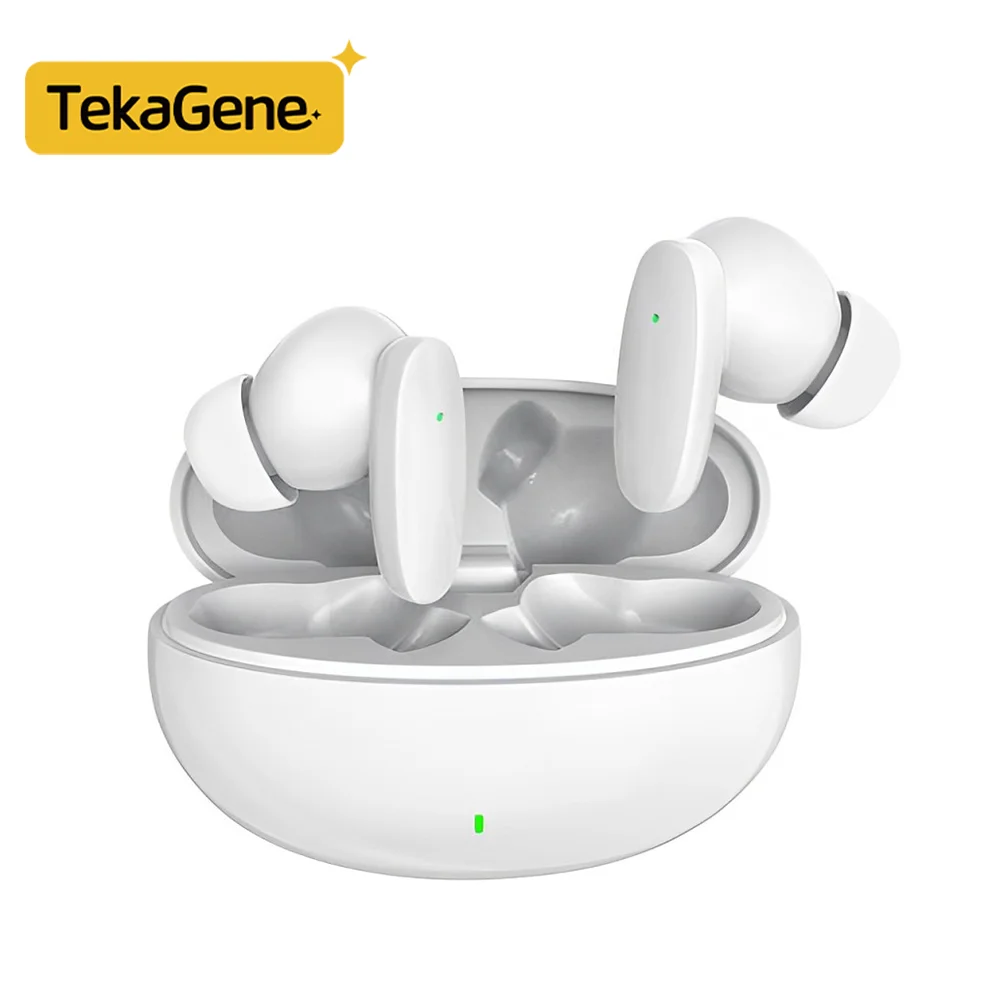 سماعات أذن لاسلكية Tekagene S90 TWS تعمل بتقنية البلوتوث 5.4 مع التحكم باللمس وعمر بطارية طويل وموسيقى باس ستيريو وسماعات أذن رياضية