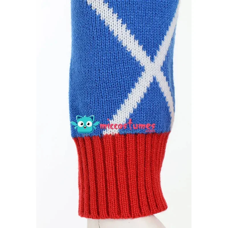 Miccostumes 유니섹스 Guido 코스프레 의상 스웨터 바지 모자와 벨트