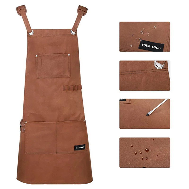 New Multi-function Oxford cloth Apron Multi-pocket Adjustable Belt Mechanic Carpenter Electrician Gardening Storage Work Apron