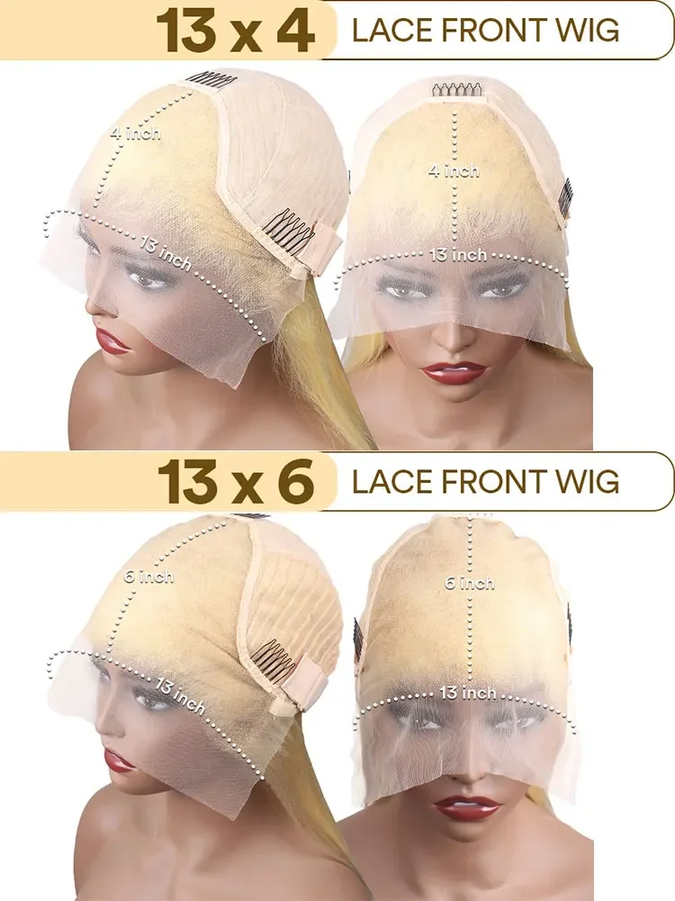 28 بوصة موجة عميقة الباروكات 613 العسل شقراء اللون 13x4 الدانتيل أمامي مجعد موجة الباروكات للنساء