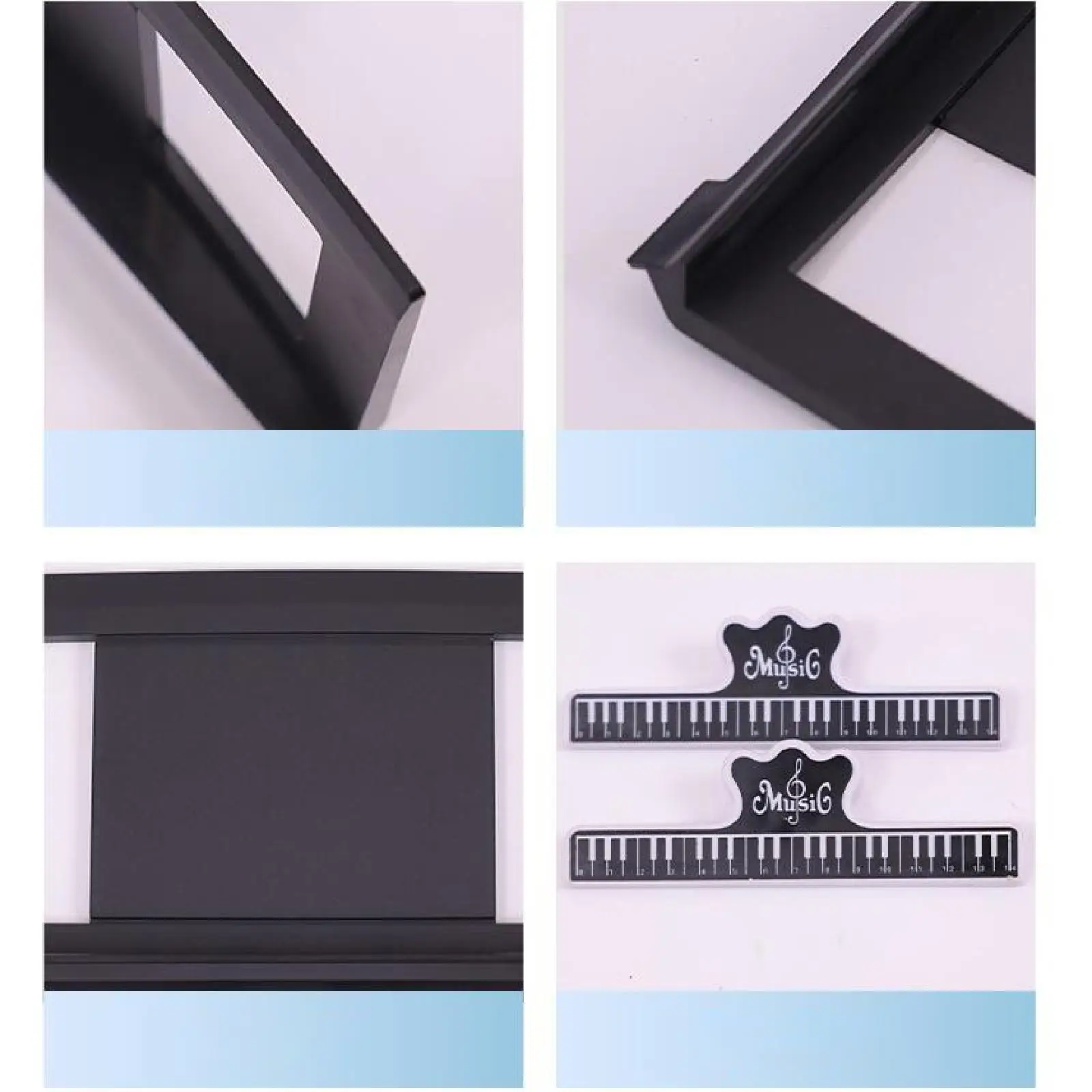 

Настольная подставка для нот и книг из АБС-пластика, музыкальные аксессуары для музыкантов, инструменты для фортепиано