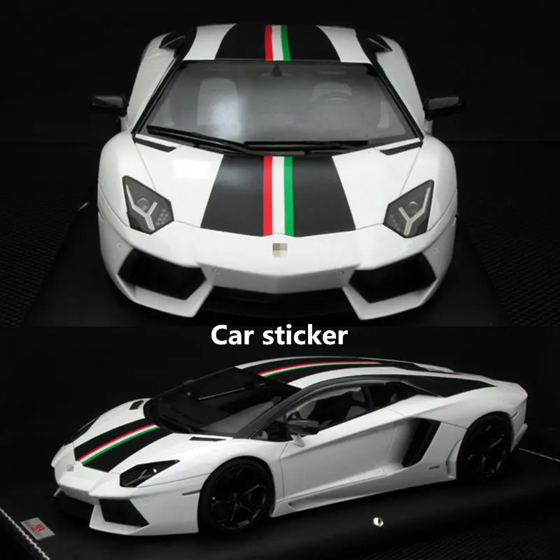 New Body Custom Flag Car Sticker Vinyl Foil FOR Lamborghini Huracan LP700-4 Body Decoration Fashion Car Foil Accessories