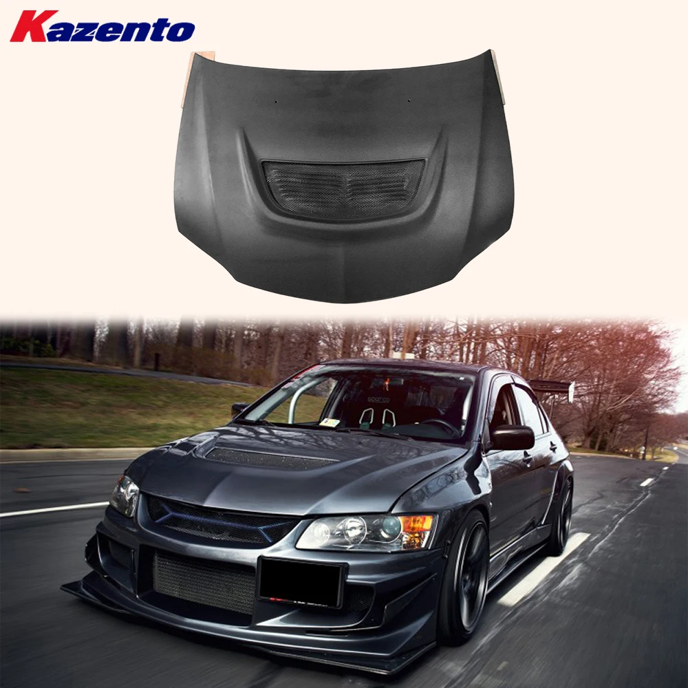 

For Mitsubishi Evolution EVO 7 8 9 OE Type Matte Double Carbon Front Hood Bonnet( Ocean freight is favorable, welcome to inqury)