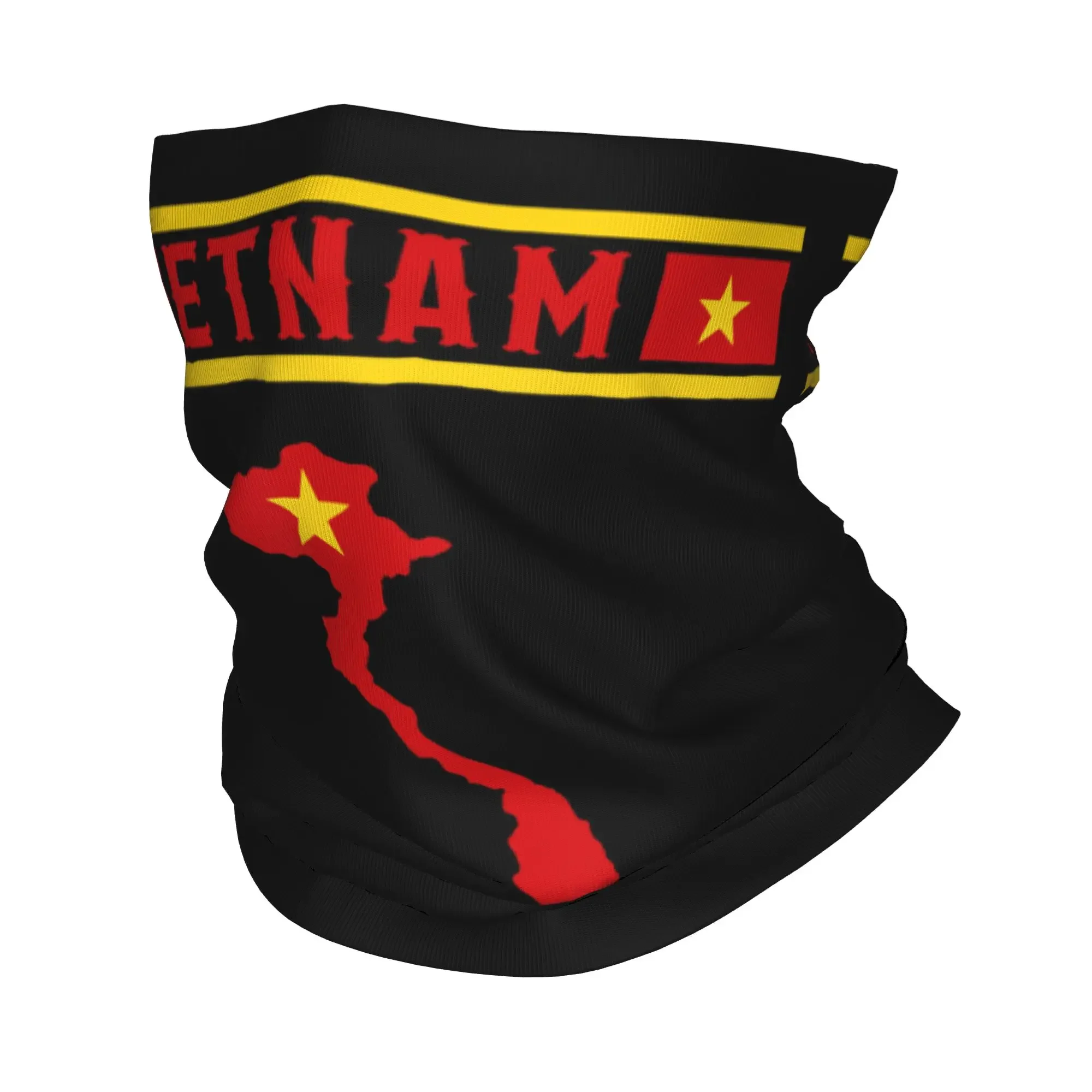 New Vietnam Flag Yellow Star Asia Bandana Neck Cover Souvenir Balaclavas Face Mask Scarf Multi-use Headwear Riding Adult All Sea