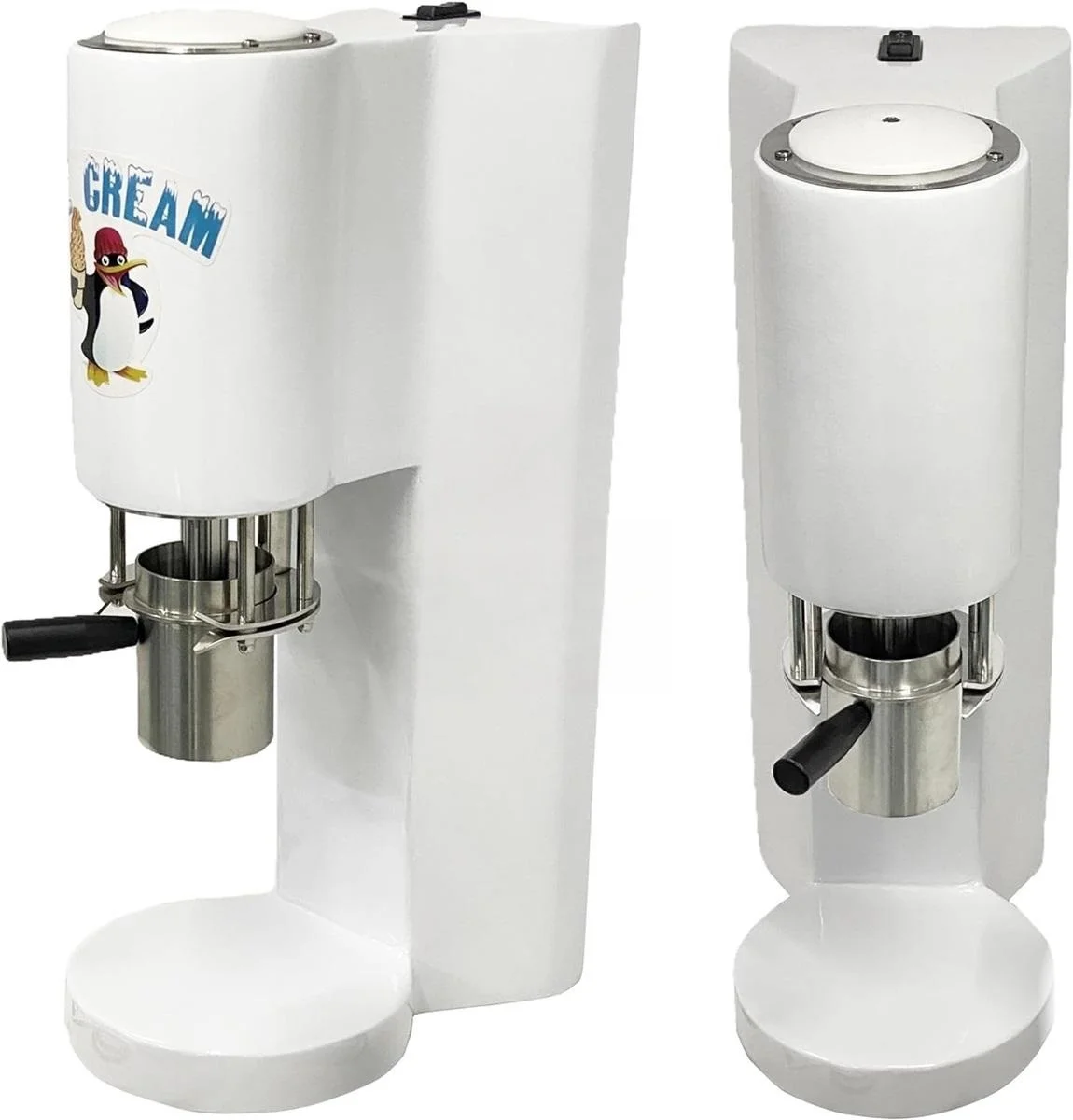 Mini Stainless Steel Spaghetti Soft Ice Cream Swirl Machine for Create Various Shaped Gelato Noodles