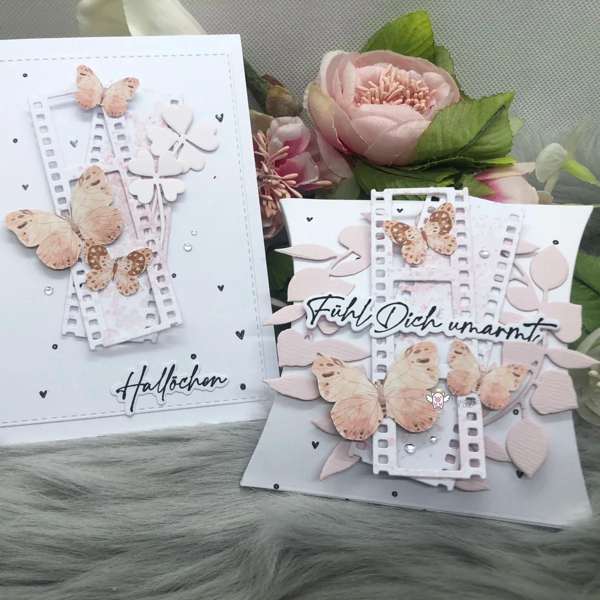 Piggy Craft metal cutting dies cut die mold Photo film frame Scrapbook paper craft knife mould blade punch stencils frames