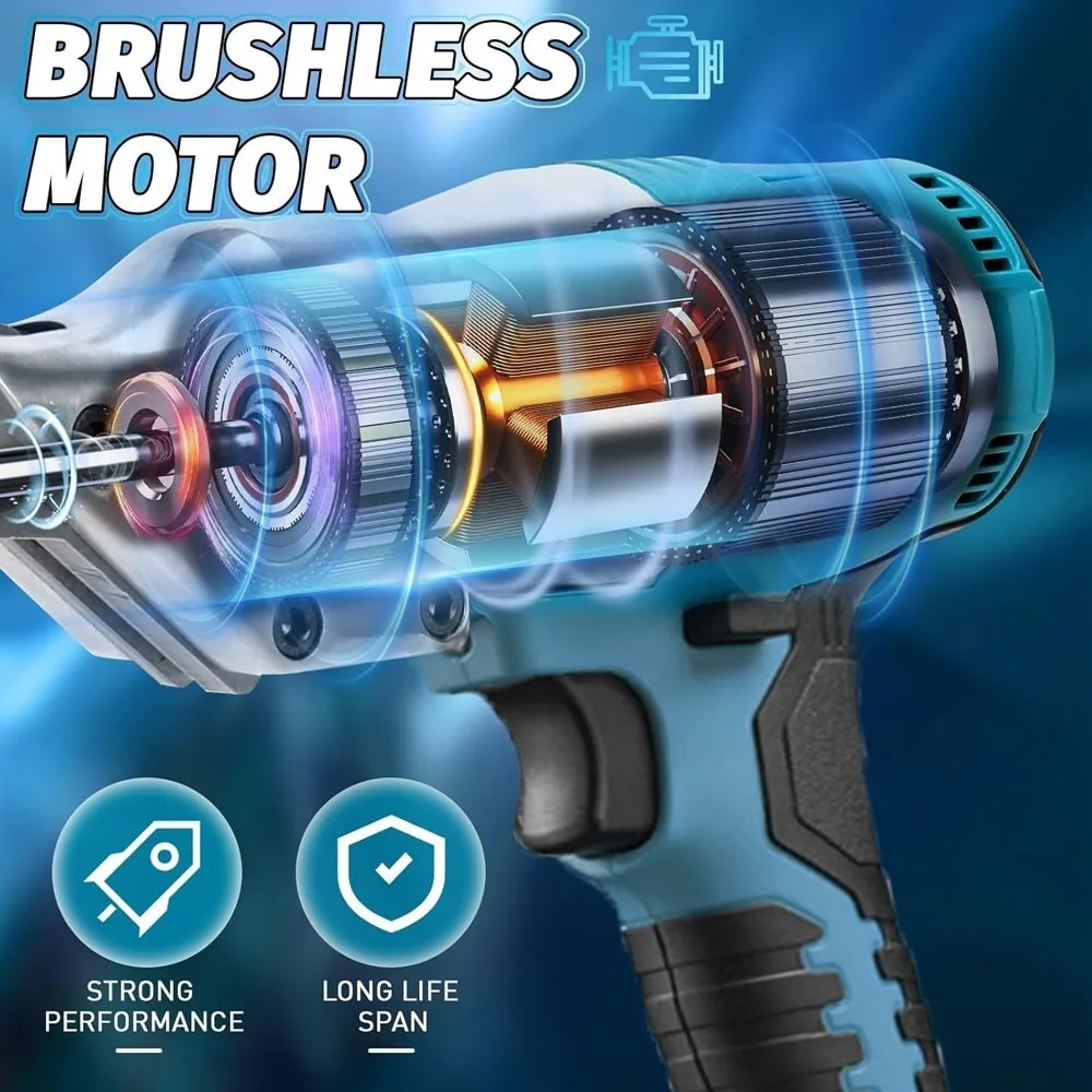 2000W Electric Iron Sheet Shears Brushless Cordless Scissor Multifunction Cutting Power Tool for Makita 18V Battery Pin