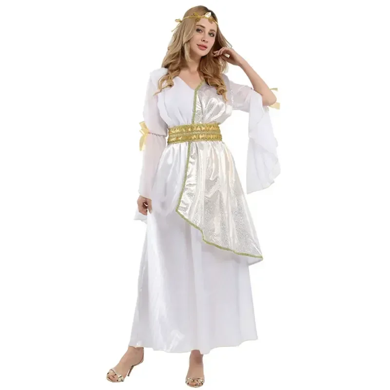 Greek Greece Athens Athena Goddess Venus Roman Queen Costume for Women Adult Halloween Carnival Mardi Gras Party Fancy Dress