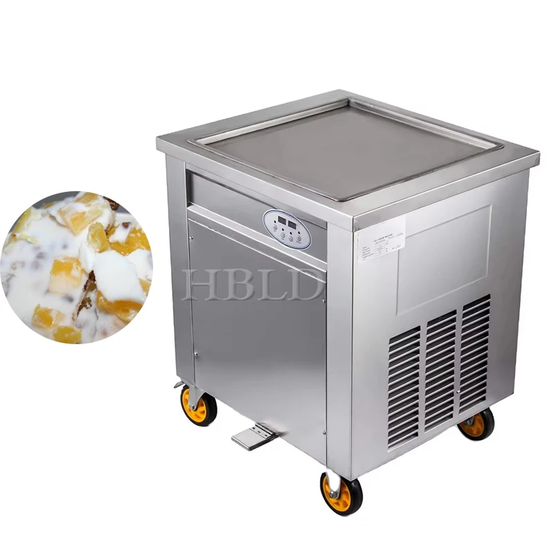 

Stainless Steel Deep Fried Ice Cream Roll Machine, High-Power Household Frozen Yogurt Molding Machine