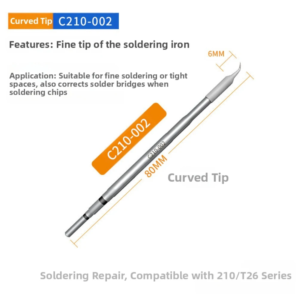 

Multi Compatible Copper Soldering Tips with Straight and Curved Heating Elements for Stable Heat Transfer and Resistance to Wear