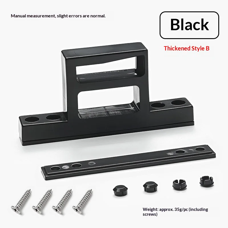 Old-style plastic steel door and window handle clips, aluminum alloy window handles, anti-theft clip seats, plastic inward-openi