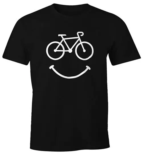 Bicycle Men's T-Shirt Smile Happy Bike Cycling Fun Shirt Moonworks®